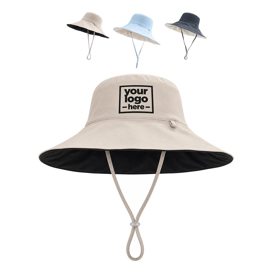 Children’s Sun Hat With A Contrasting Brim Underside