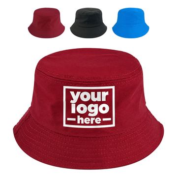 Flat-Top Bucket Hat With An All-Around Brim