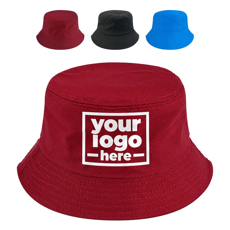 Flat-Top Bucket Hat With An All-Around Brim