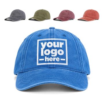 Baseball Cap With A Paneled Cotton Crown And Washed Finish