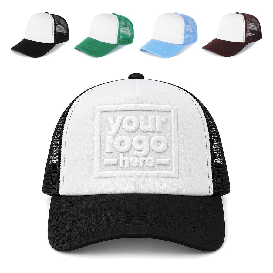 Trucker Hat With A Foam Front And Curved Brim