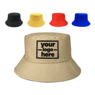 Cotton Bucket Hat With An Interior Sweatband