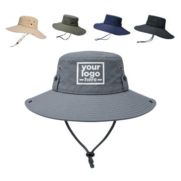 Polyester Sun Hat With Side Snaps
