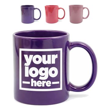 Glazed Cylindrical Ceramic Mug