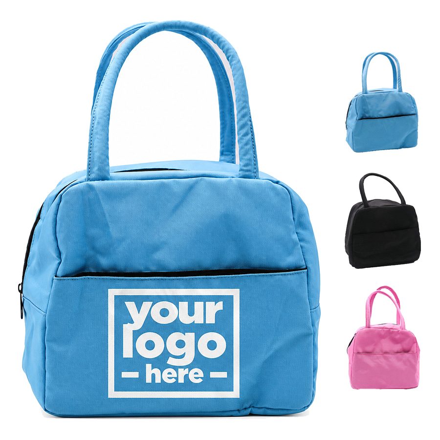 Oxford Cloth Lunch Tote With Wide Rear Pocket