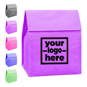 Gusseted Lunch Bag With A Fold-Over Flap