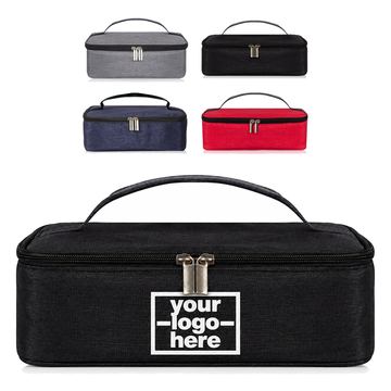 Rectangular Insulated Cooler With Zip-Around Lid