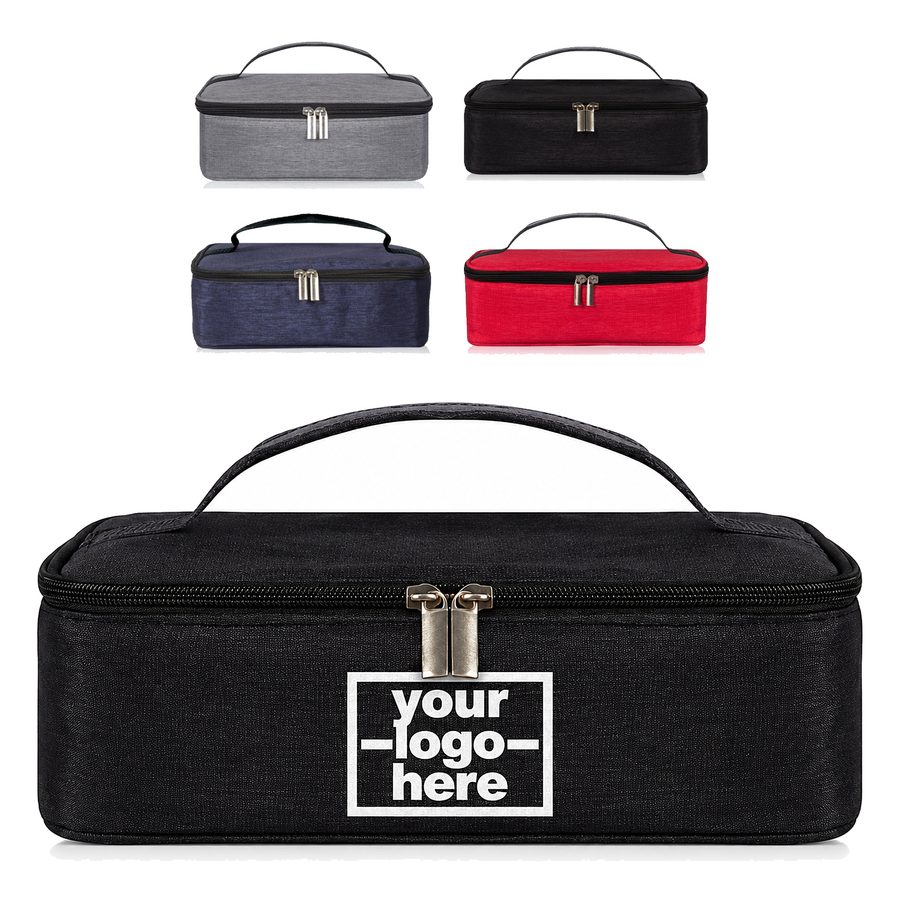 Rectangular Insulated Cooler With Zip-Around Lid