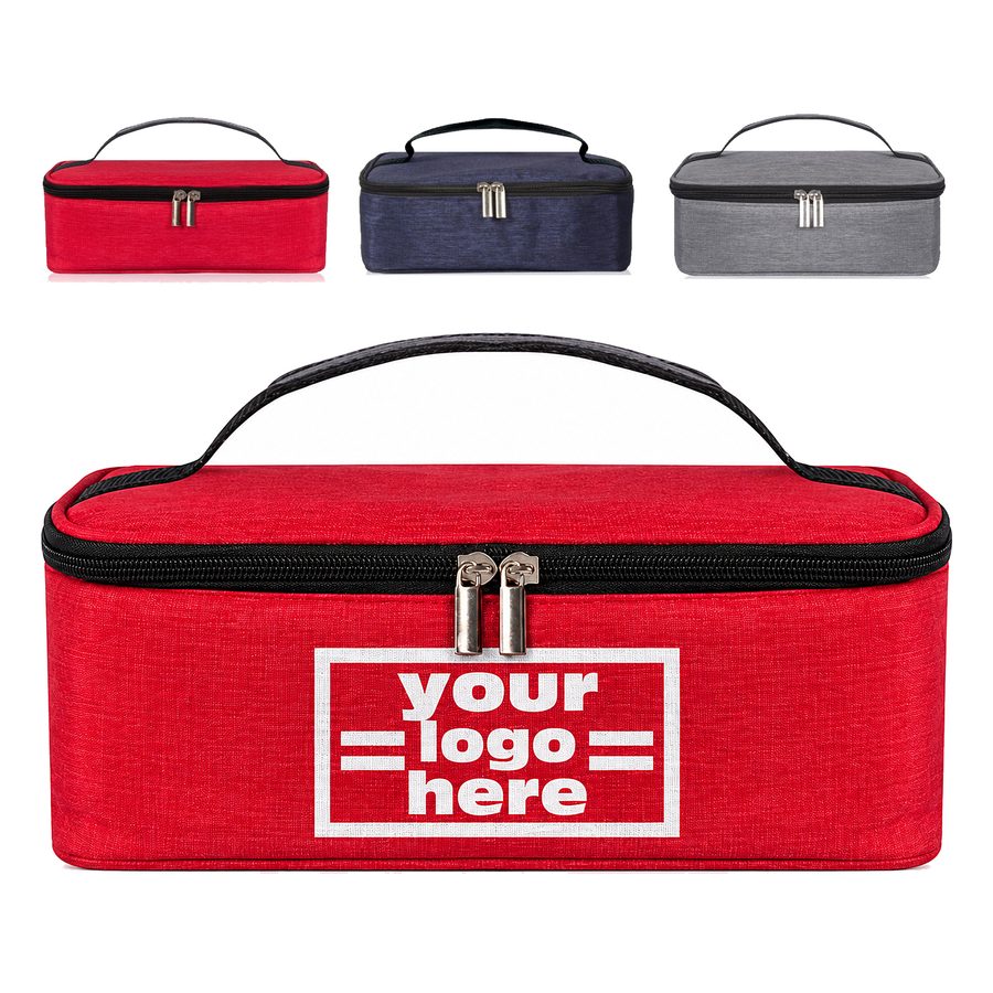 Single-Compartment Lunch Cooler With An Interior Mesh Pocket