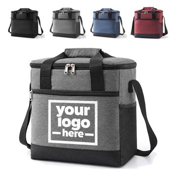 Rectangular Lunch Cooler With Padded Handles