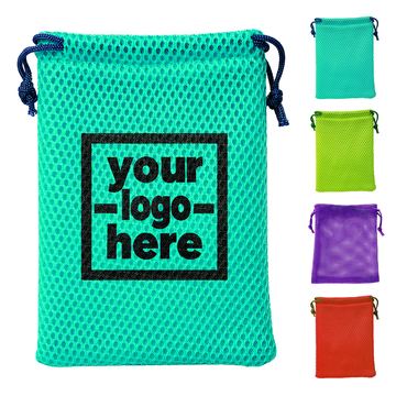 Double-Cord Nylon Mesh Pouch