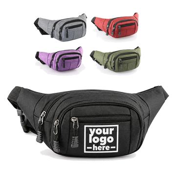 Two-Compartment Oxford Fabric Waist Pack
