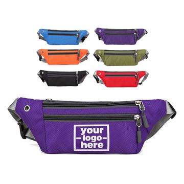 Nylon Waist Pack With A Metal Cable Eyelet