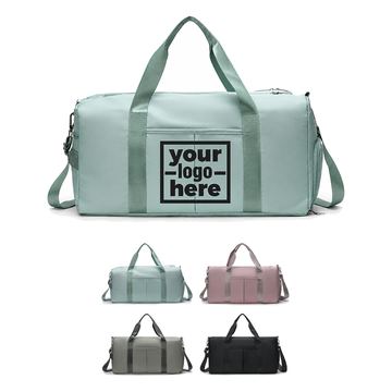 Rectangular Duffel Bag With Divided Front Pockets