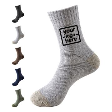 Cushioned Crew Sock With Ribbed Cuff