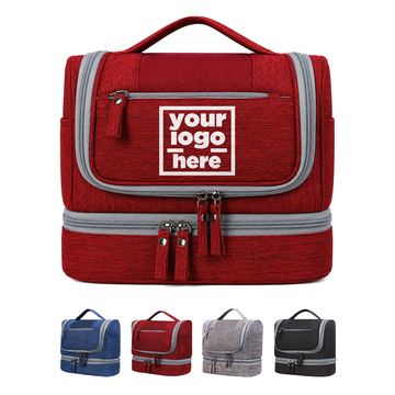 Toiletry Bag With Separate Bottom Compartment
