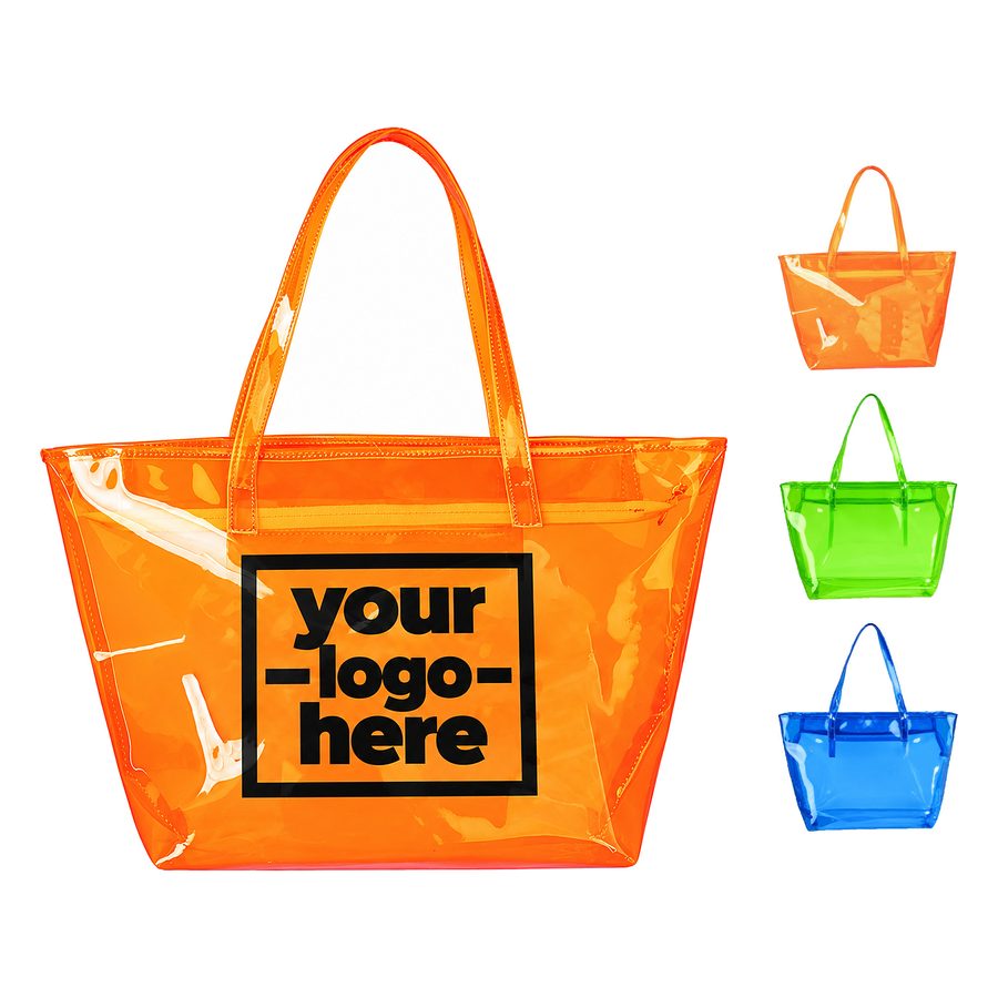 Tinted Tote Bag With A Gusseted Bottom