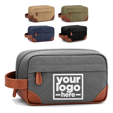 Rectangular Toiletry Bag With Side Handle