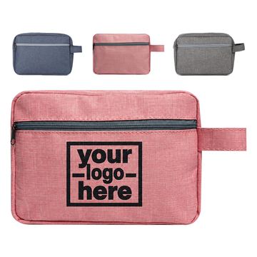 Rectangular Toiletry Bag With Front Pocket