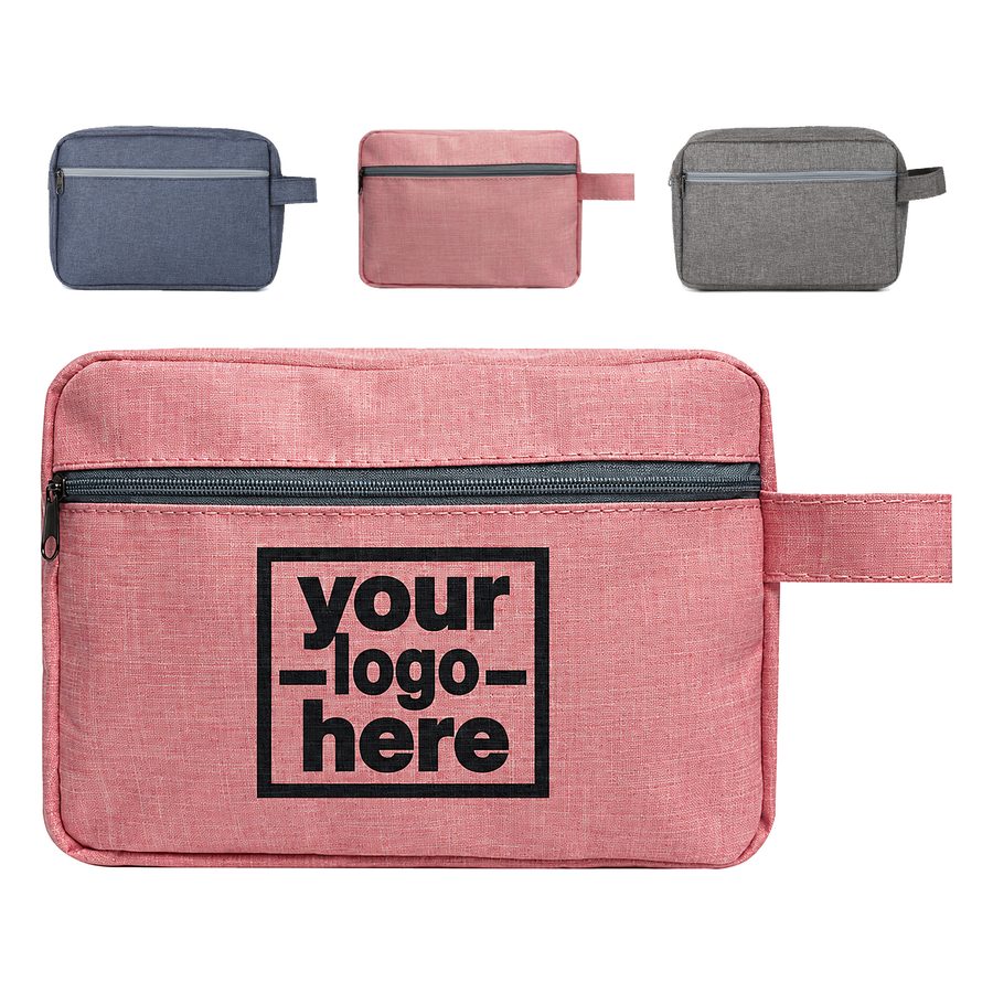 Rectangular Toiletry Bag With Front Pocket