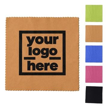 Scalloped-Edge Square Microfiber Wiping Cloth