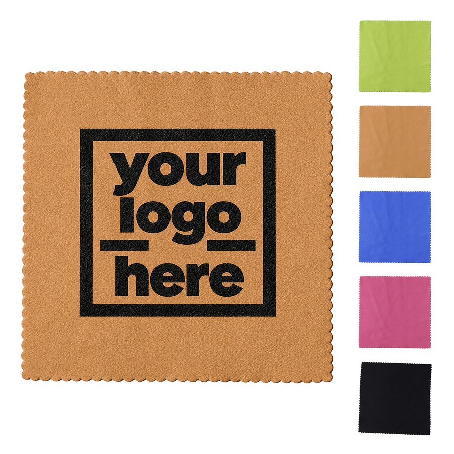 Scalloped-Edge Square Microfiber Wiping Cloth