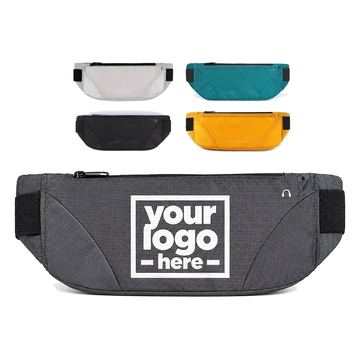 Curved Waist Bag With Earphone Cable Port