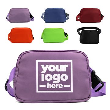 Nylon Waist Pack With Wraparound Zipper