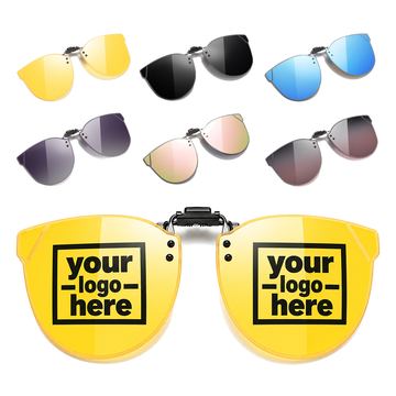 Tinted Sunglass Attachment With Central Clip