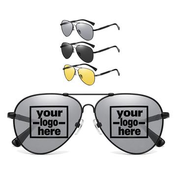 Thin-Frame Aviator Sunglasses