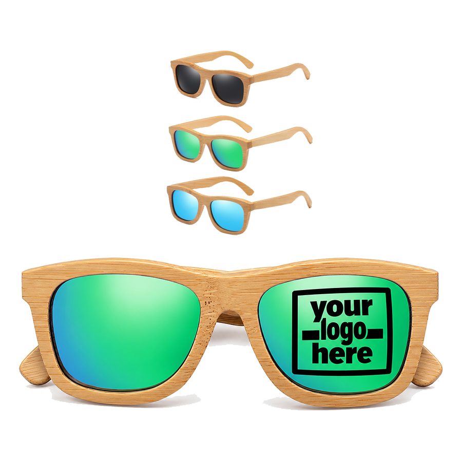 Bamboo Sunglasses With Curved Ear Tips