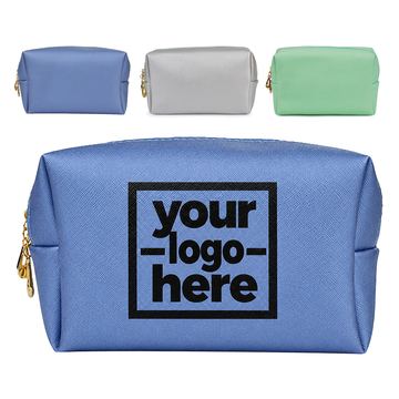 Box-Shaped Makeup Bag With Gusseted Sides