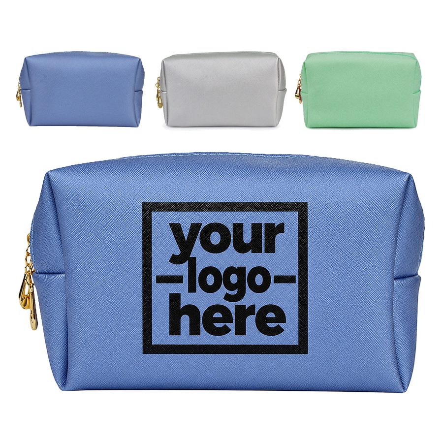 Box-Shaped Makeup Bag With Gusseted Sides