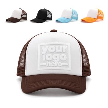 Trucker Cap With A Seamless Front Panel