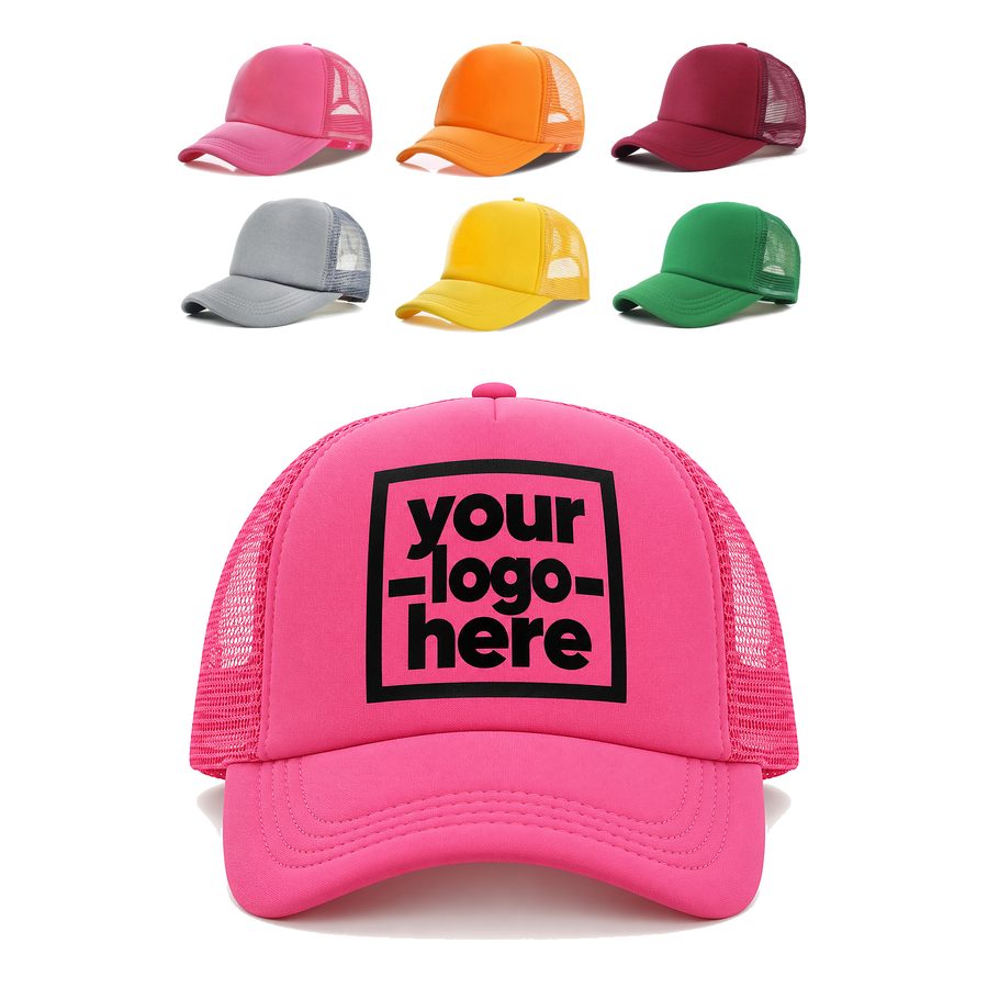 Foam-Panel Trucker Cap With A Curved Bill