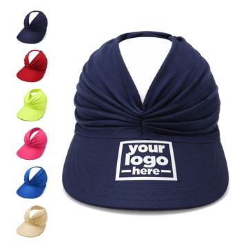 Twisted-Front Nylon Sun Visor