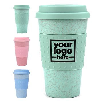 Speckled Travel Tumbler With Raised-Dot Sleeve