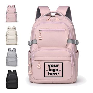 Synthetic-Fabric School Backpack With Side Adjustment Straps