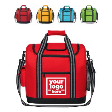 Nylon Cooler Bag With A Top-Access Flap