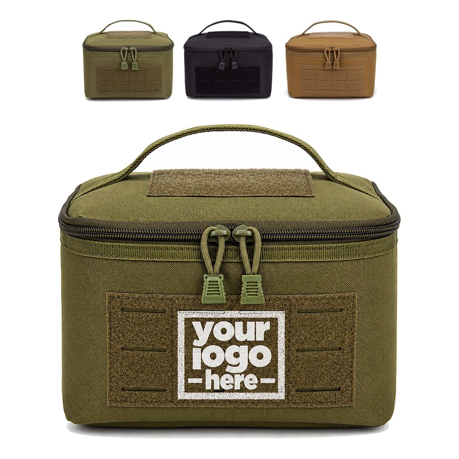 Box-Shaped Ammunition Bag With Patch Panels