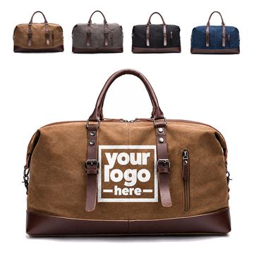 Canvas Travel Duffel With Detachable Shoulder Strap