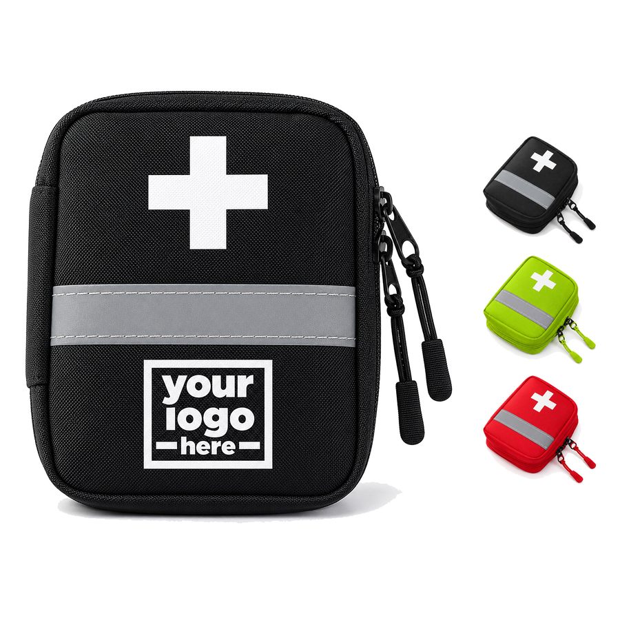 First-Aid Pouch With Reflective Front Strip