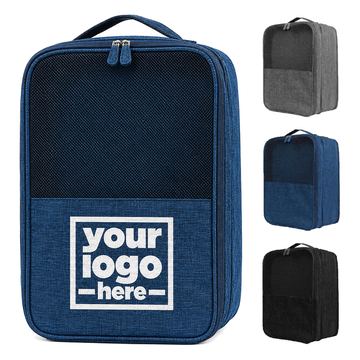 Multi-Section Shoe Bag With Rear Luggage Sleeve