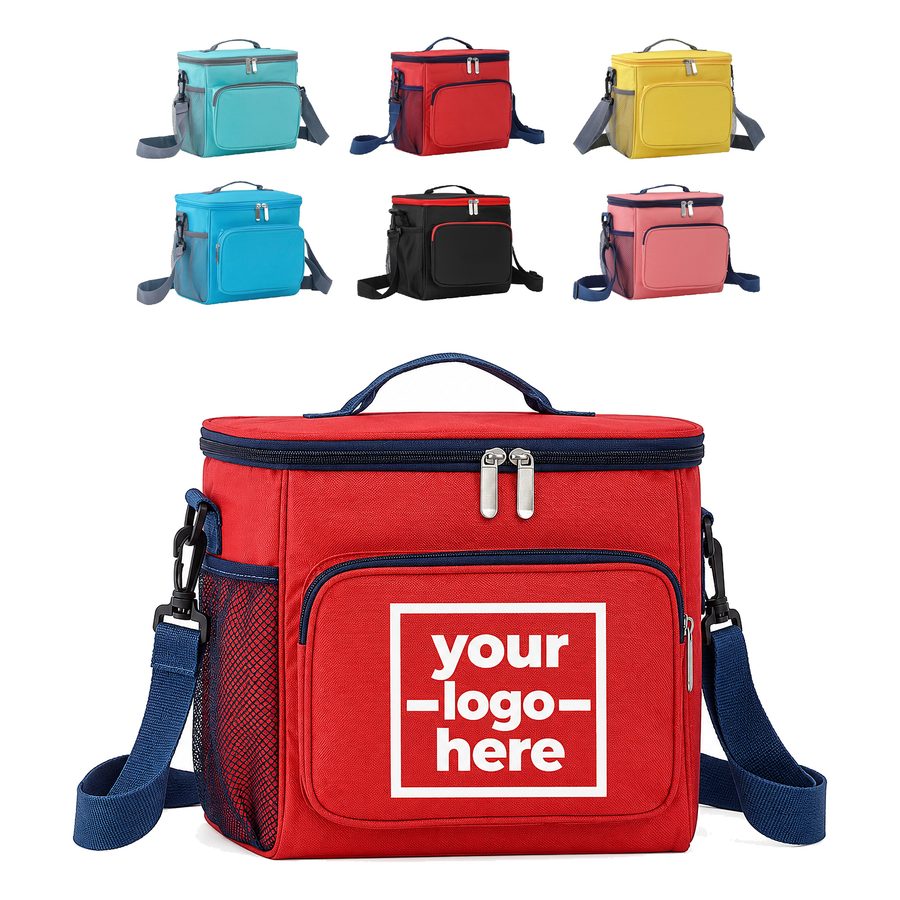 Lunch Bag With A Zip-Around Lid And Detachable Shoulder Strap