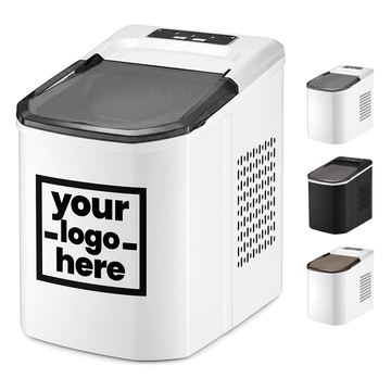 Two-Size Ice Maker With A Translucent Hinged Lid