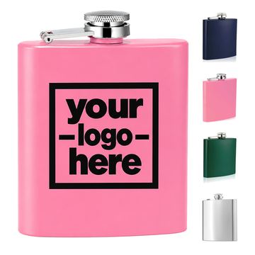 Curved Hip Flask With Captive Screw Cap