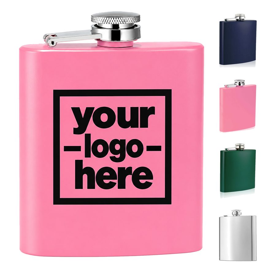 Curved Hip Flask With Captive Screw Cap