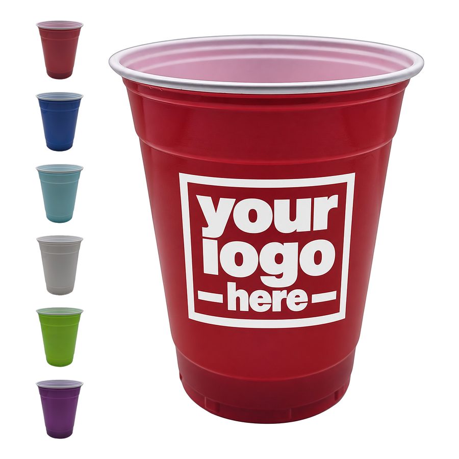 Ribbed Plastic Party Cup