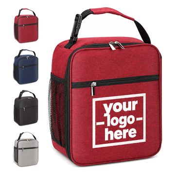 Upright Lunch Bag With A Buckle Handle