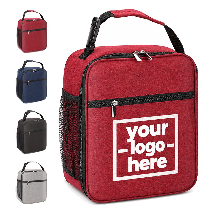 Upright Lunch Bag With A Buckle Handle